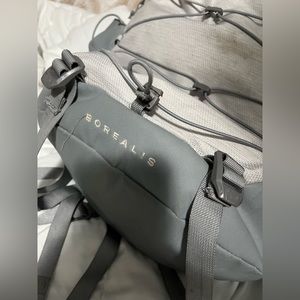 North Face Borealis backpack in White and Gray